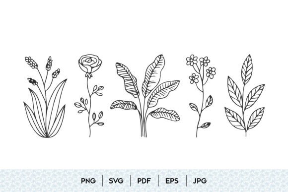 Botanical Floral Elements SVG Set: A Comprehensive Resource for Creators