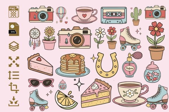 Choosing the Right Pastel Lifestyle Doodle Icons PNG SVG for Creative Projects