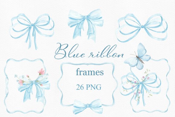 Choosing the Right Watercolor Blue Ribbon Frame Clipart for Elegant Design Projects