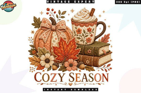 Cozy Season Autumn Coffee PNG: Elevate Your Fall Designs