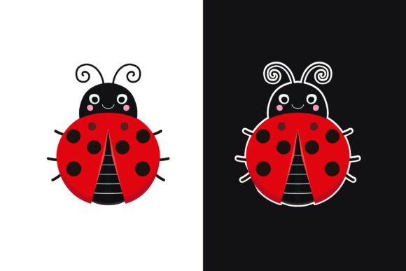 Cute Cartoon Ladybug Illustration: A Versatile Asset for Modern Design