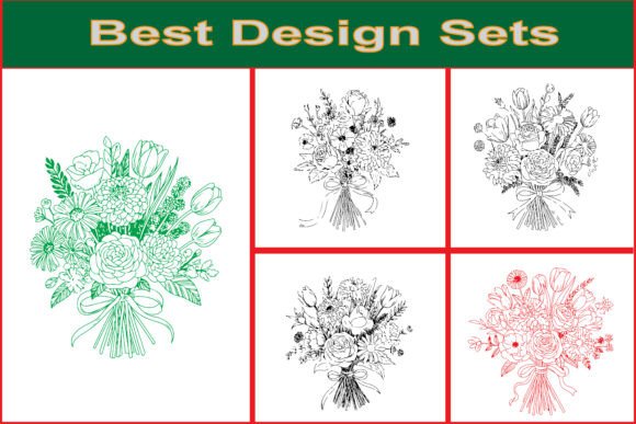 Elevating Creative Projects with the Elegant Flower Bouquet Design Pack
