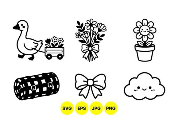 Evaluating the Cute Spring Farm Clipart Set for Versatile Design Projects