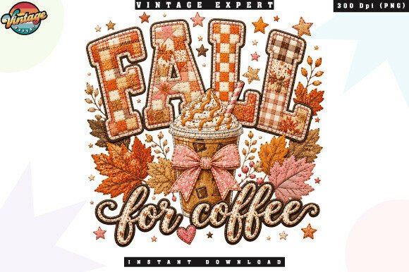 Evaluating the Pumpkin Spice Coffee Patchwork PNG for Seasonal Design Projects
