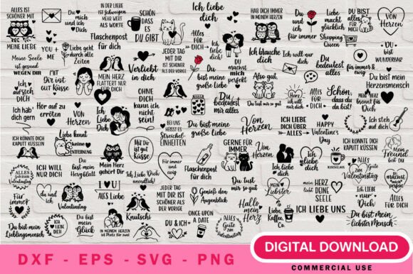 German Valentine’s Day SVG Bundle: Crafting Authentic Romance with Precision