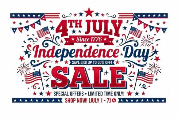 Happy 4TH JULY Promotional Banner Design: Elevating Your Independence Day Marketing