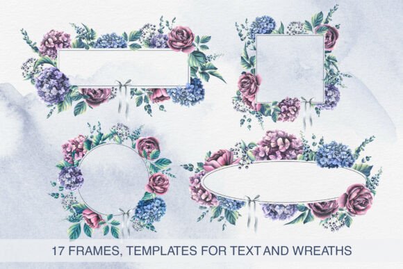 Hydrangea Frames & Wreath Templates