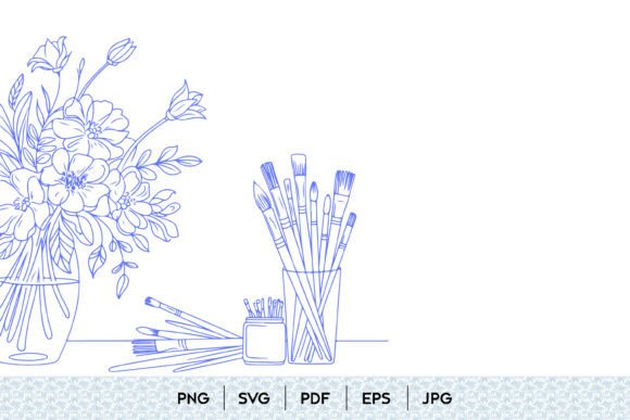 Integrating Floral Art Brushes Line Art into Modern Design Workflows