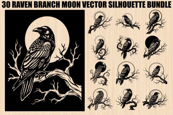 Integrating the Raven Branch Moon Silhouette Bundle into Your Creative Workflow