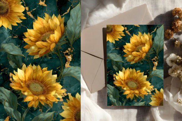 Large Sunflower Botanical Print: Elevating Spaces with Warm, Elegant Art