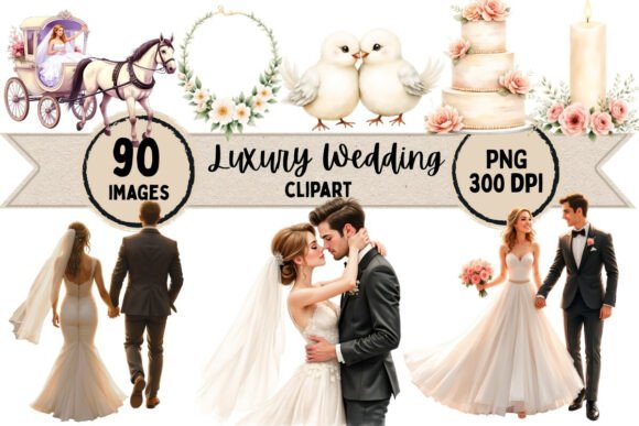 Mastering Luxury Wedding Clipart for Timeless Designs