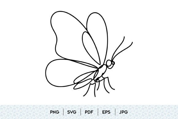 Minimal Butterfly Line Art SVG Guide