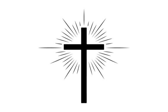 Minimalist Black Cross with Radiating Li: A Guide to Modern Silhouette Design