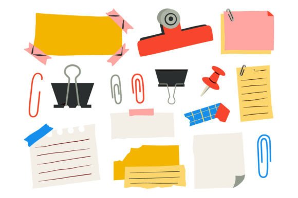 Reimagining Digital Organization with the Hand Drawn Office Stationery Element Set