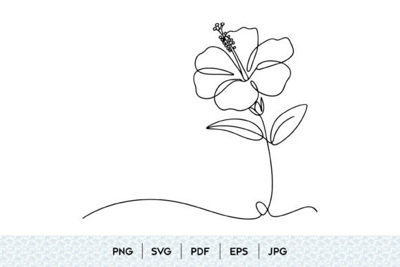 Strategic Visual Identity: Leveraging Hibiscus Flower One Line Art for Brand Clarity