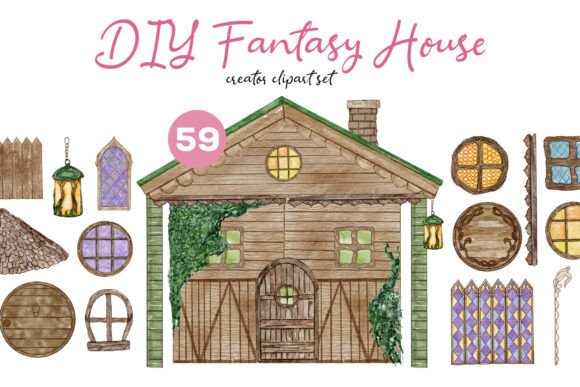 Strategic Visual Storytelling with the DIY Watercolor Fantasy House Creator Kit