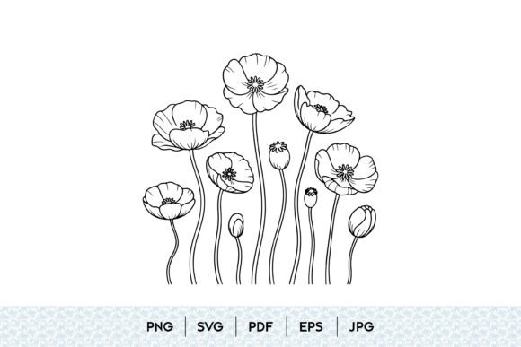 Unlocking Creative Potential with the Poppy Flower Bouquet SVG