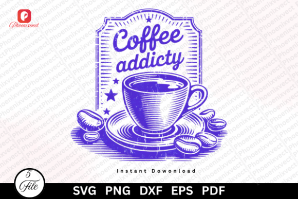 Unlocking Creative Potential with the Vintage Coffee Lover Coffee Addict SVG